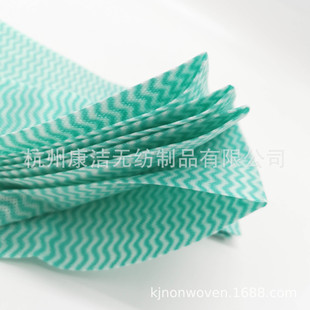 Professional Supply Kitchen Cleaning Rag Disposable Non-Woven Rag Wave Pattern Printing