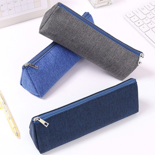 Simple triangle pencil case custom logo large capacity pencil bag high-looking ins style niche primary school student stationery bag
