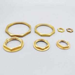 Copper parallel ring and cap hexagon female nut threaded fastener hexagon female wire flange type mechanical fixing fitting