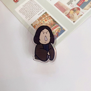 Cartoon Cartoon crayon Xiaoxin acrylic pp clip creative magic double-sided clip photo clip note clip file clip