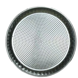 Baihua Iron Sieve Round Dustpan Household Porous One-piece Forming Air Drying Dried Rapeseed Pepper Peanut Screening Tool