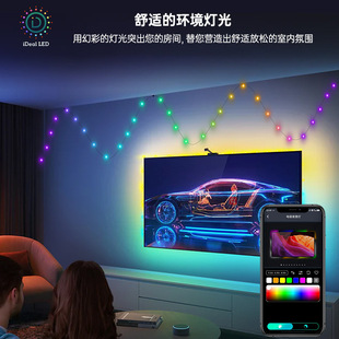 LED lamp string, voice control intelligent lamp string, APP intelligent lamp string, courtyard landscape lamp string camping atmosphere lamp