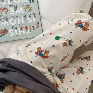 Walking Pants Cartoon Pants Pajama Pants Women's Summer Thin Loose Home Pants Printed Casual Pants Crayon Shin-Chan