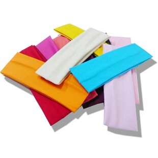 European and American Yoga Elastic Headband Sports Fitness Running Sweat Absorbing Hair Band Korean Plain Hair Headwear Headband
