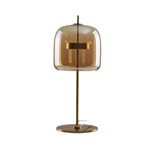 Nordic Glass Table Lamp Post-modern Simple Art Table Lamp Nordic Light Luxury Designer Creative Bedroom Decorative Table Lamp