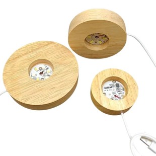 in stock solid wood base nightlight luminous base led handmade base crystal ball lighting base table lamp base
