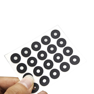Customized Black Silicone Foot Pads, Anti-Collision, Shock-Absorbing, Wear-Resistant, Non-Slip, Round Furniture, Daily Necessities, Electrical Appliance Foot Pads