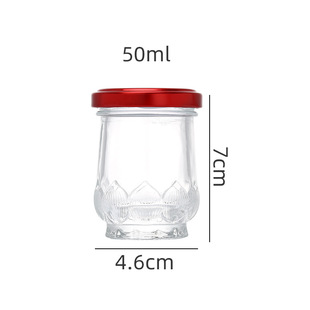 50ml fresh stewed bird's nest bottle glass bottle cooking split empty bottle high temperature resistant thick transparent glass honey bottle wholesale