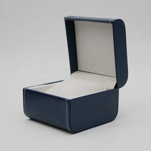 Exquisite Watch Case Gift Box Touch Paper Litchi Pattern Imitation Leather Watch Case Flip Cover Couple Storage Display Packaging Table