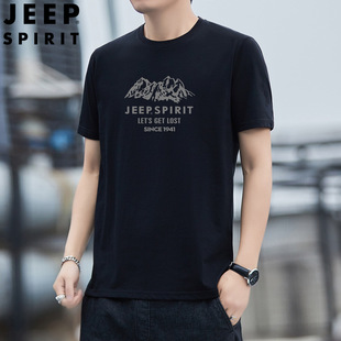 JEEP SPIRIT новая футболка с коротким рукавом мужская модная марка летняя мужская корейская молодежная футболка 279053