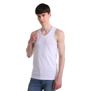 2025 summer Lycra cotton sleeveless cotton vest men's inner sports hurdle bottoming shirt men's vest wholesale