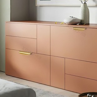 Leaf Copper Handle Modern Light Luxury Furniture Drawer Copper Handle Nordic Simple Hidden Copper Handle