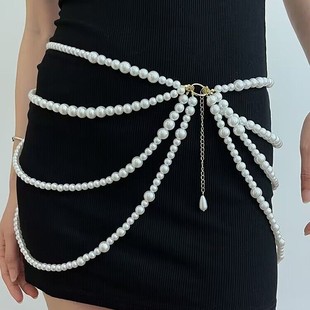 Европейские и американские waistchain имеют различную толщину и жемчуг, соединяющихся с многослойными бахромами