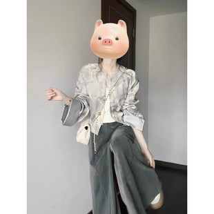 New Chinese Style Rich Family Daughter Wearing suit Women's 2025 Autumn New Unique Guofeng Cool Coat