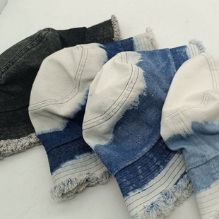 New Chinese-style Ink Landscape Fisherman Hat Women's Simple Japanese-style Retro Gradual Wash Rap All-match Fashion Casual