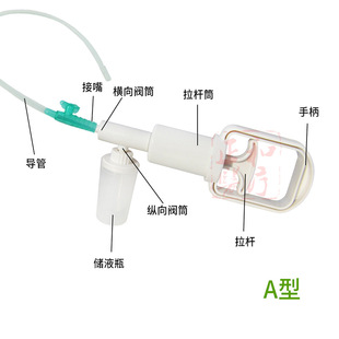 Hand-held sputum aspirator AB type adult portable manual sputum aspirator household tube sputum aspirator negative pressure drainage device spot