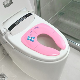 Children's folding toilet ring baby travel toilet mat hotel out folding toilet mat foldable storage