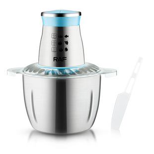 RAF European gauge American gauge meat grinder household stainless steel electric cooking machine multifunctional kitchen meat grinder 3L