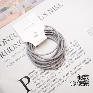 1 yuan store supply Korean version of leather band ins hair accessories headdress hair rope European and American hair nylon hair rope hair Ring women