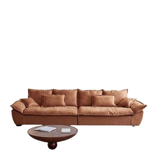 Italian Technology Fabric Sofa Small Apartment Rental House Modern Three-Seat Straight Sailing New Sofa Lying