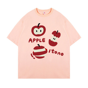 2025 Explosions Cartoon Short-sleeved T-shirt Women's Mid-length Loose plus size Cross-border AliExpress Hot Summer New Ins