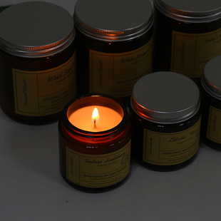 Aromatherapy candles cross-border e-commerce handmade soy wax creative smokeless candles aromatherapy glass jars wholesale