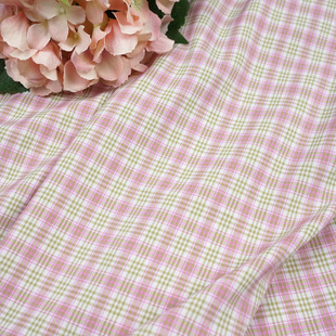 Spot spring and summer thin dress plaid fabric tr stretch yarn-dyed plaid baby clothes children's clothing fabric wholesale
