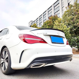 Подходит для Mercedes-Benz CLA-class W117 16-20, модификация передней губы Brabus, передняя лопата, маленькое объемное фиксированное ветровое крыло, заднее крыло