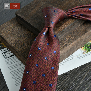 Tie men's formal wear jacquard 8cm hand-beating new professional business wedding all-matching men's festive birthday gift
