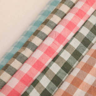 Manufacturer Customized Cotton Yarn-Dyed Washed Cotton Fabric Pure Cotton Plaid Fabric Bed Four-Piece Set Bed Bed Sheets Plaid Fabric