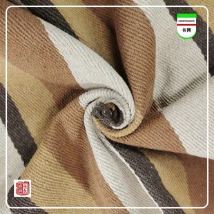 Multi-color polyester cotton striped fabric twill polyester cotton wide striped fabric handbag mummy bag pillow multi-color striped fabric