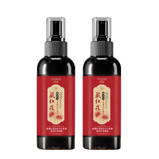 Rain Qing Saffron Black Ganoderma lucidum Polygonum multiflorum Hair Care Essence Wash-free Spray Hair Care Black Hair Spray Factory Wholesale