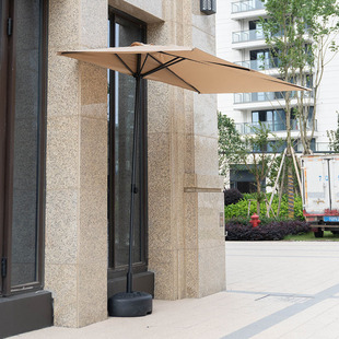 Height against the wall Cafe inclined umbrella half outdoor outdoor sun umbrella sunshade parachute patio umbrella balcony umbrella