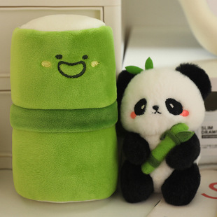 Explosive Genuine Bamboo Panda Doll Creative Pendant Bag Keychain for Girls Gift Hanging Ornaments