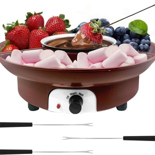 New Chocolate hot pot fountain machine baking DIY melting pot automatic heating constant temperature homemade stew pot manufacturer