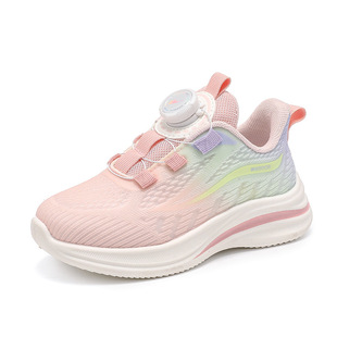 Huili Girls sneaker Summer New Dopamine Pink Casual Shoes Light Sole Student Mesh Shoes Men's Button Shoes