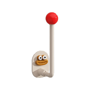 Sausage Mouth Hook Dopamine Punch-free Hook Bathroom Toilet Wall-mounted Adhesive Hook Towel Storage Clothes Hanging Hook
