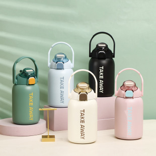 Spot pot belly thermos children pot belly thermos large capacity stainless steel vacuum water bottle cartoon thermos