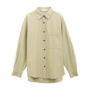 Love and Nancy ten three lines 2023 autumn original all-match lapel lazy profile Maillard clothing shirt 23503