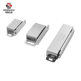 Factory wholesale wardrobe cabinet door lengthened mute magnetic touch suction stainless steel strong magnetic touch stainless steel strong magnetic magnetic suction
