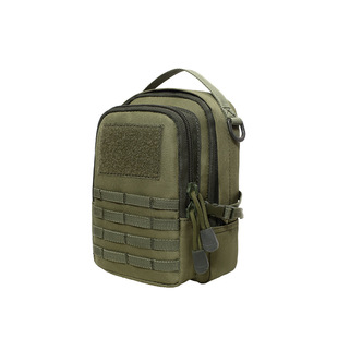 EDC outdoor chicken eating mobile phone waist bag small 3D mobile phone sundries module accessory bag military fan shoulder accessories hanging bag