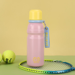 Fashion New High-value 316 Stainless Steel Thermos Cup Portable Outdoor Lanyard Sports Kettle for Boys and Girls