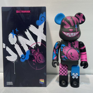 Bearbrick гальваническое покрытие цветной медведь жестокий медведь Casio строительный блок Медведь украшение для дома кукла ручной работы 28 см