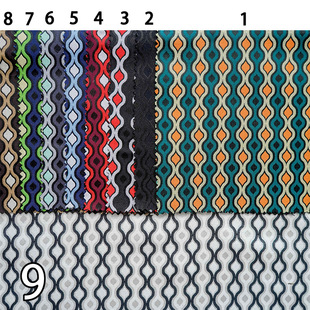 Classic American retro style orange green contrast color bright draping fabric women's clothing spring and autumn dress atmosphere decorative cloth