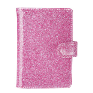 RFID anti-magnetic passport bag puleather multi-card position Amazon vaccine card set passport cover with mirror window microfiber spot