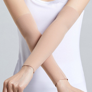 Modelian cotton arm sleeve men's and women's long sleeve summer thin air conditioning wrist protection elbow arm joint warm fake sleeve