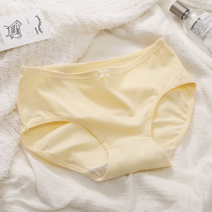Class A baby cotton Japanese ladies underwear women cotton girls waist solid color antibacterial girl triangle shorts wholesale