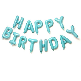 16 Inch birthday Letter Aluminum Film Balloon happy birthday Balloon Set happy birthday Aluminum Foil Balloon