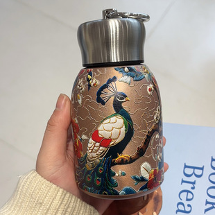 Internet Celebrated Vintage Belly Water Cup Insulation Mini 316 Stainless Steel Pocket Portable Convenient 300ML Women's High Color Value Cup