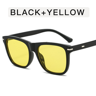 Square Simple Rivet Sunglasses Women's Cross-Border Ins Fashion Street Casual Glasses High-Level Sense Personalized Sunglasses Trendy